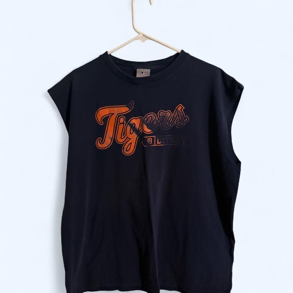 ⚾️ Vintage MLB Genuine Merchandise Detroit Tigers Cutoff Tank XL